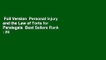 Full Version  Personal Injury and the Law of Torts for Paralegals  Best Sellers Rank : #4