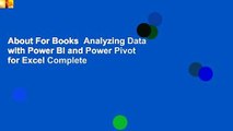 About For Books  Analyzing Data with Power BI and Power Pivot for Excel Complete