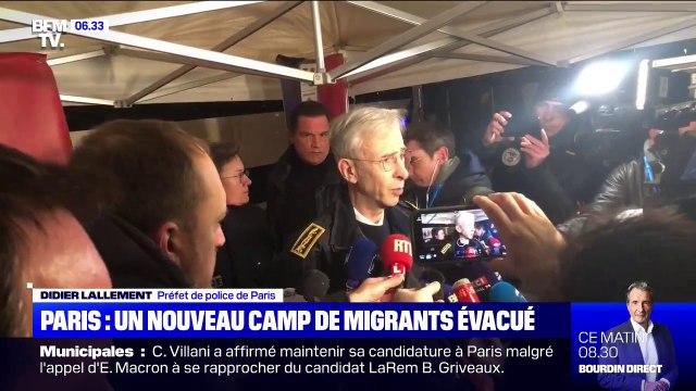Migrants: le préfet de police de Paris établira une surveillance policière permettant d'éviter des réinstallations à la porte d'Aubervilliers