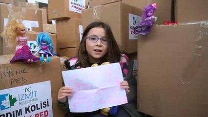 Elazığ’a yardım kolilerinden çıkan notlar duygulandırdı