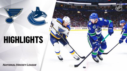 NHL Highlights | Blues @ Canucks 1/27/20