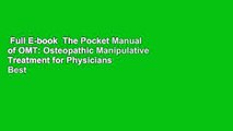Full E-book  The Pocket Manual of OMT: Osteopathic Manipulative Treatment for Physicians  Best