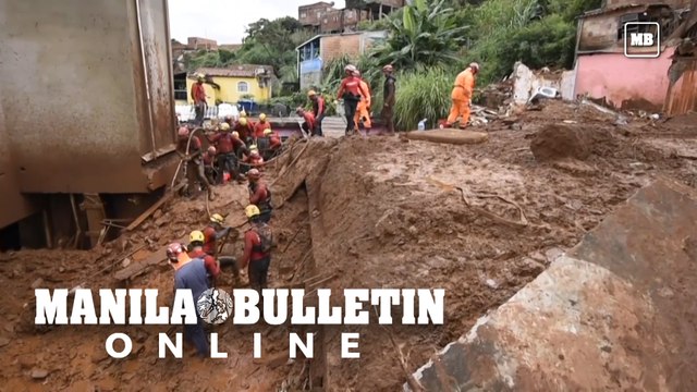 Rescue workers search for survivors after landslide in Brazil