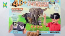 4D  Utopia 360 Animal Zoo- Augmented Reality Cards & VR Headset