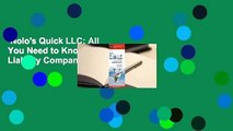 Nolo's Quick LLC: All You Need to Know about Limited Liability Companies Complete