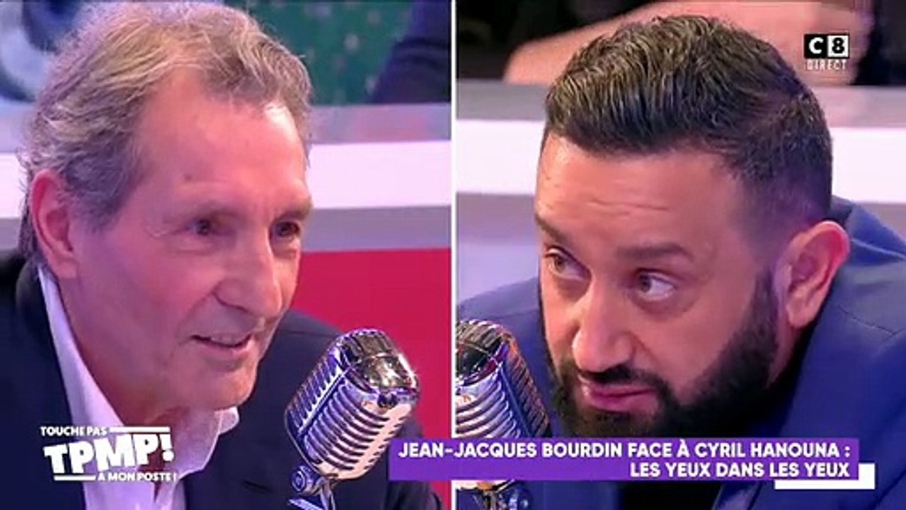 Jean-Jacques Bourdin pousse Cyril Hanouna dans ses retranchements hier soir sur C8: "Si Camille Combal est parti sur TF1, c'est à cause de l'argent"