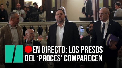 En directo: Los presos del ‘procés’ comparecen en el Parlament sobre la aplicación del artículo 155