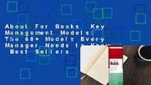 About For Books  Key Management Models: The 60  Models Every Manager Needs to Know  Best Sellers