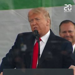 A la marche anti-avortement, le discours de Trump prend des allures de meeting de campagne