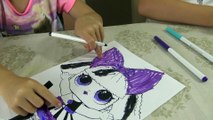 Pintando Desenhos Edição LOL Bonecas Surpresa   com Sophia, Isabella e  Alice