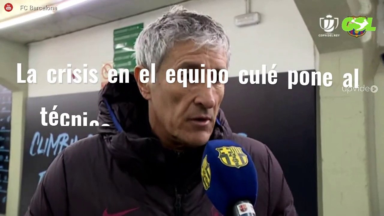 La crisis en el equipo culé pone al técnico enfilandio la rampa de salida