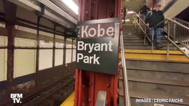 Mort de Kobe Bryant : la station de métro new-yorkaise Bryant Park rebaptisée en Kobe Bryant Park par un usager