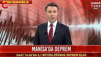 Manisa'da depremden ilk görüntüler!