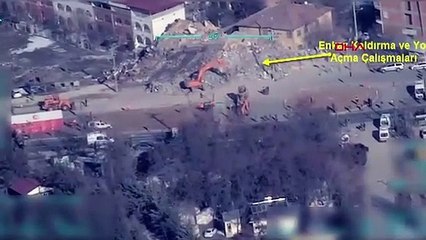 İHA’lar deprem bölgesinde 3 saatte 275 noktayı taradı