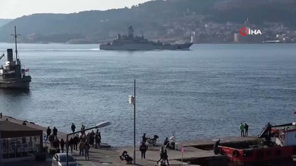 Rus savaş gemisi 'Azov', Çanakkale Boğazı'ndan geçti