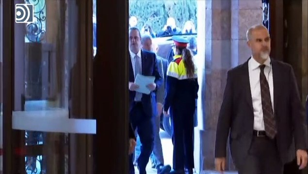 Los golpsitas, recibidos por Torrent y Torra entre aplausos y gritos de libertad