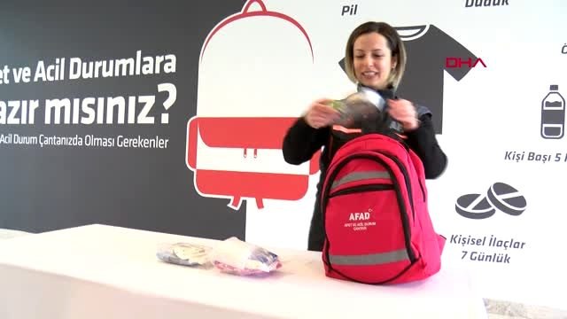 Ankara afad eğitmeninden 'afet ve acil durum çantası' uyarısı