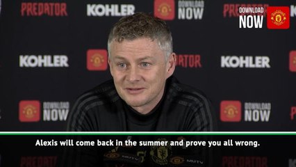 Sanchez will prove everyone wrong - Solskjaer