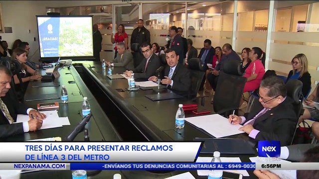 Tres días para presentar reclamos de línea 3 del metro - Nex Noticias