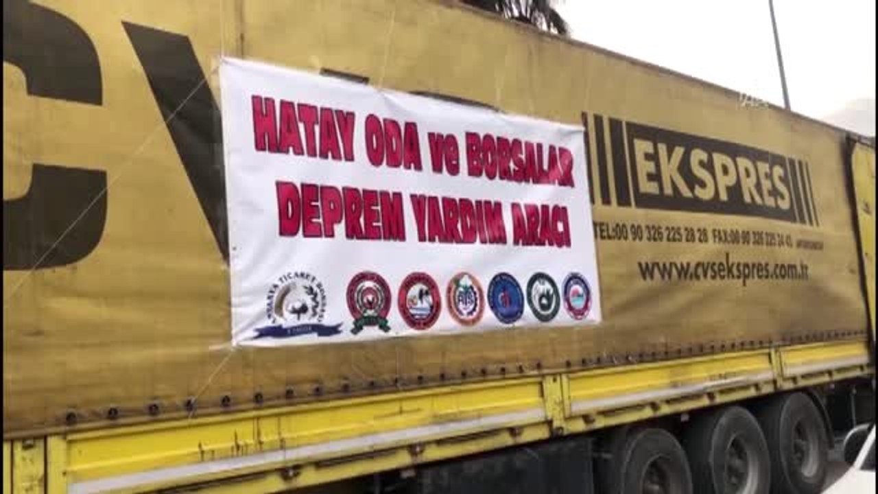 Depremzedelere Hatay'dan yardım