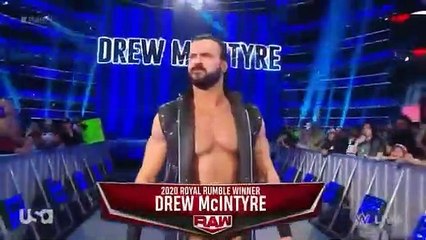 Drew Mcintyre Vs The OC 2 On 1 Handicap  Full Match Raw 27th Jan 2020