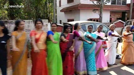 7 million Indians form 620-km long human chain to protest controversial law