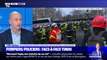 Story 1 : Face-à-face tendu entre pompiers et policiers en marge d'une manifestation à Paris - 28/01