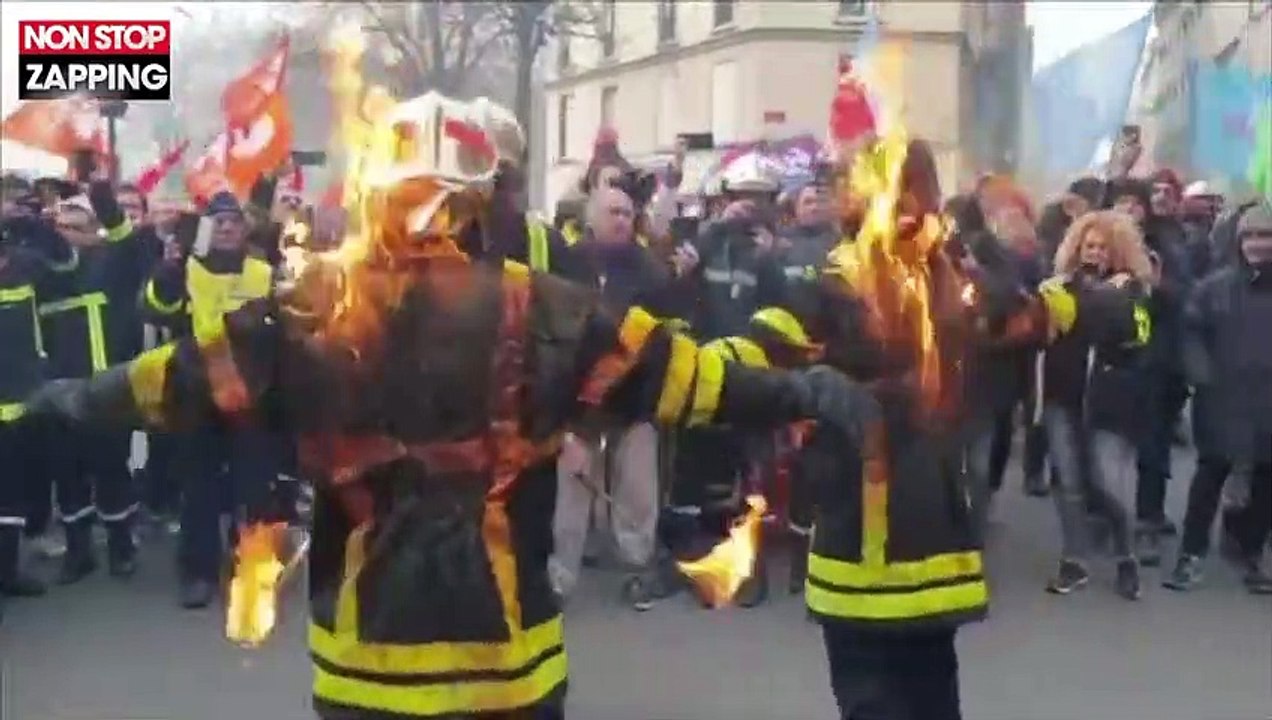 Manifestions : déchaînement de violence entre pompiers et CRS