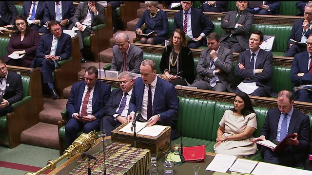 Foreign Secretary Dominic Raab speaks after Huawei decision