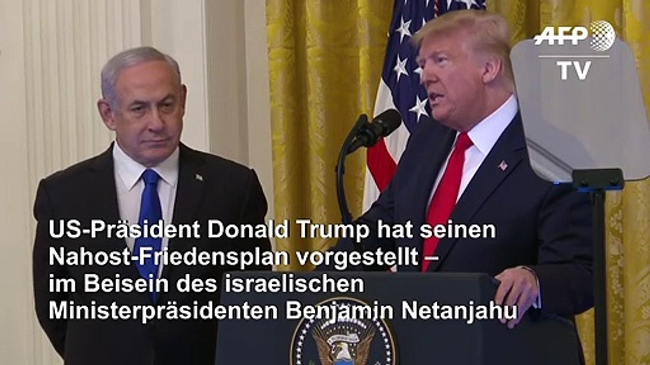 Trump Nahost-Plan - die wichtigsten Zitate