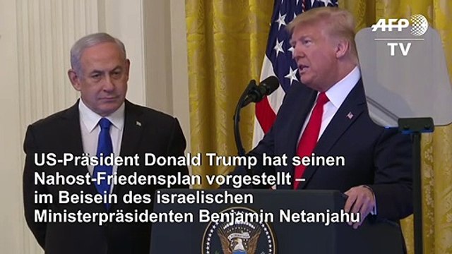 Trump Nahost-Plan - die wichtigsten Zitate
