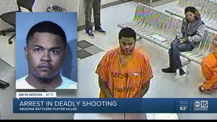 Arrest announced after shooting of Arizona Rattlers player