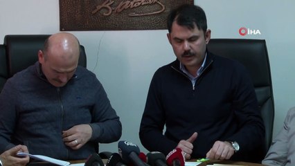 Bakan Kurum: 'Deprem Elazığ'ın yapı stokunun yüzde 25-30'unu etkilemiş durumda'