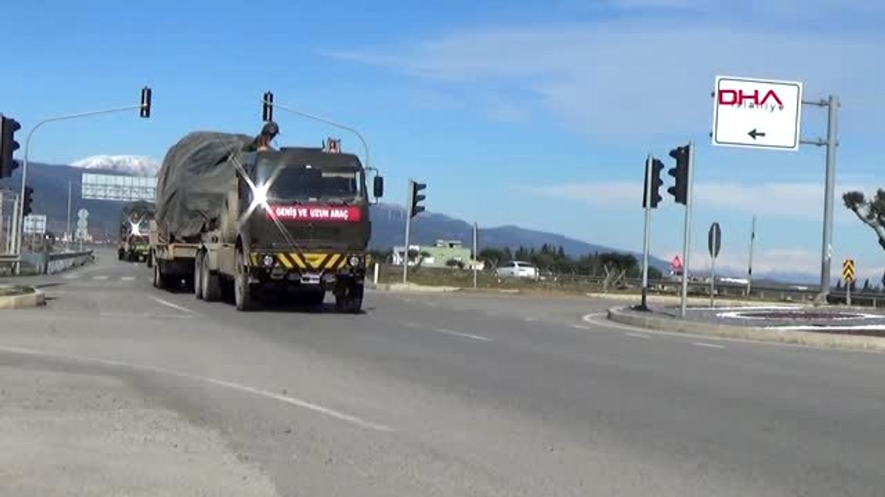 Gaziantep suriye sınırına obüs ve tank sevkiyatı