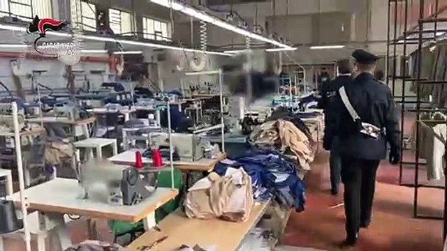 Lavoro nero, blitz nel Napoletano, 16enne lavorava fabbrica tessile (31.01.20)