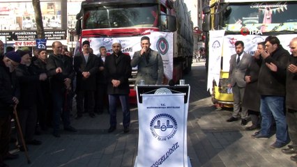 Gaziosmanpaşa’dan İdlib’e 5 tır dolusu yardım eli