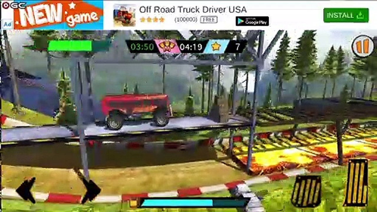 Crazy Monster Bus Stunt Race "Map Forest" 4x4 Monster Truck - Android GamePlay