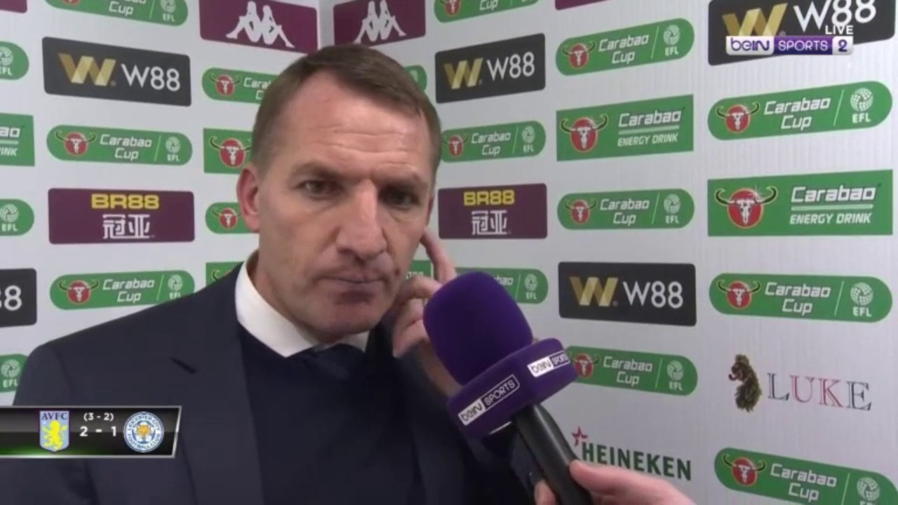 Rodgers unhappy with officials after Villa defeat
