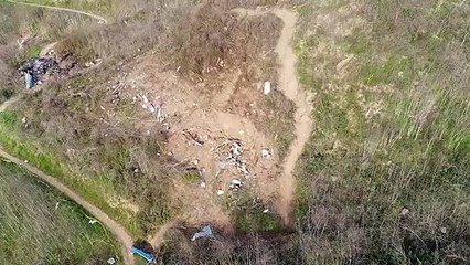 Así quedó el lugar del accidente de Kobe Bryant