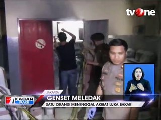 Genset Meledak di SPBU, Seorang Satpam Tewas