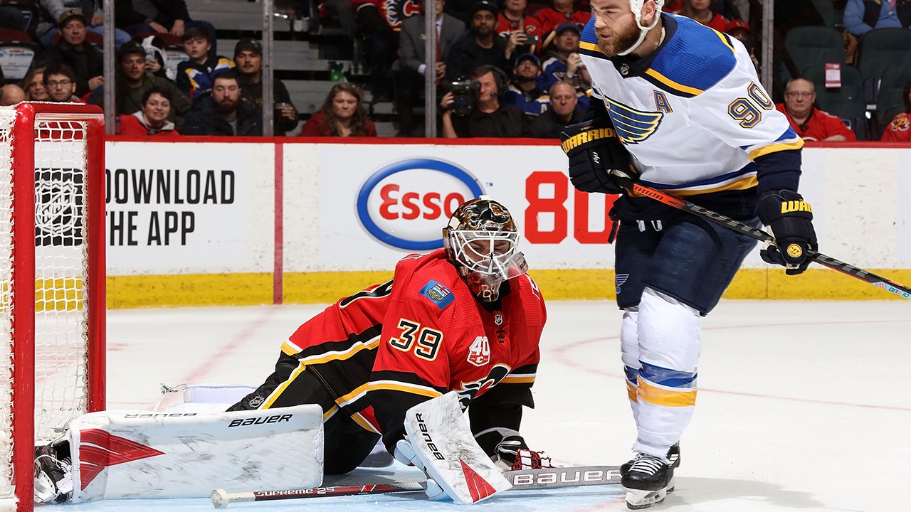Blues, Flames shoot it out for extra point