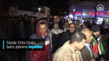 ABD'nin sözde barış planı Gazze'de protesto edildi