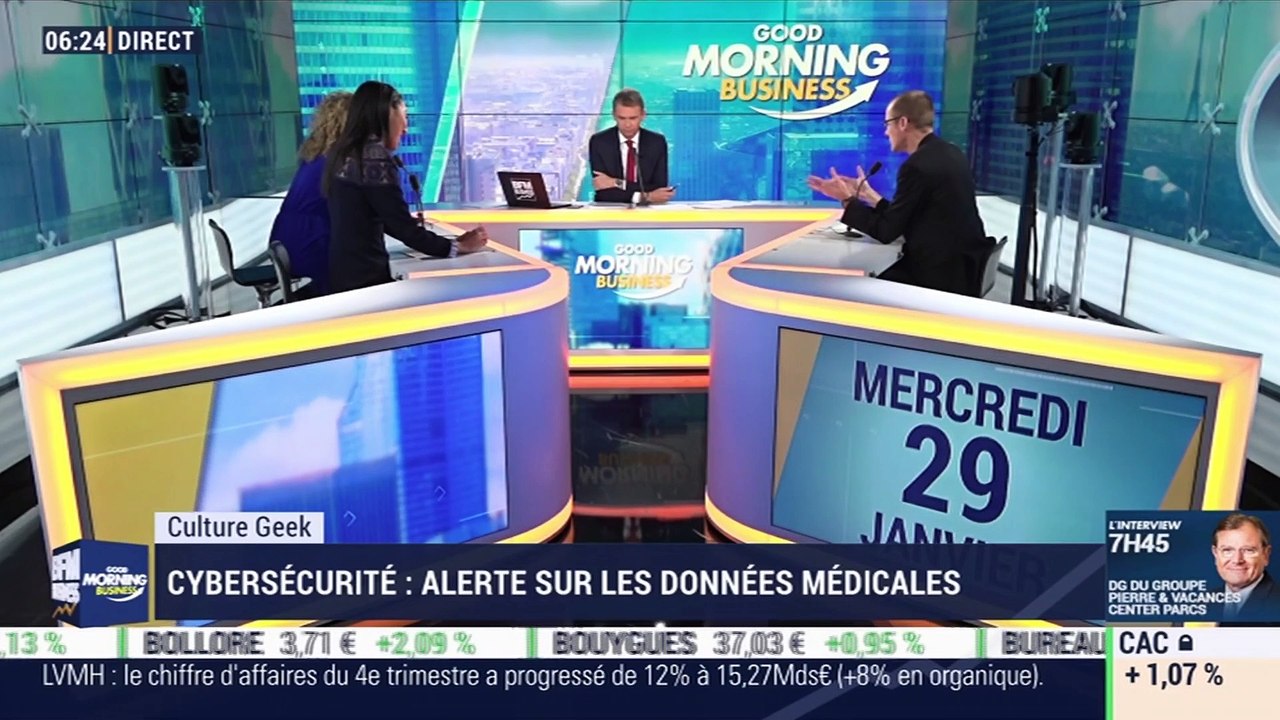 Culture Geek : Cybersécurité, alerte sur les données médicales, par Anthony Morel - 29/01