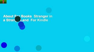 About For Books  Stranger in a Strange Land  For Kindle