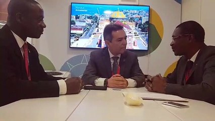 Feria de Madrid : Laye Junior Condé, DG de l'ONT rencontre le coordinateur général de la Promotion Touristique du Brésil