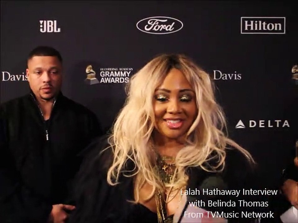 Lalah Hathaway Interview -- 2020 Recording Academy and Clive Davis Pre-Grammy Party
