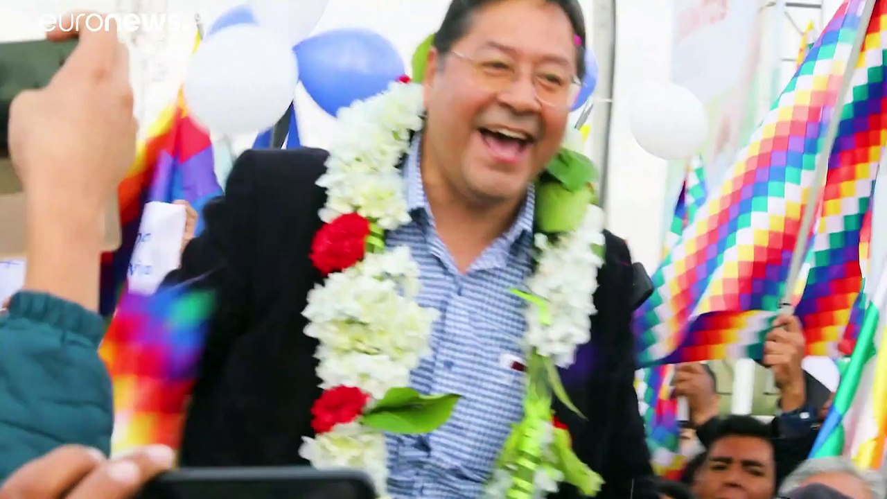 Luis Arce, el candidato de Morales, recibido en...