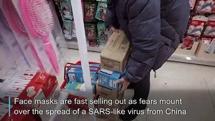 South Korea: Face masks selling fast amid China virus fears