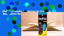 About For Books  Wordpress for Dummies  Best Sellers Rank : #1