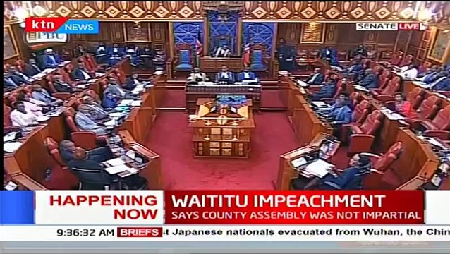 Lawyers battle it out to save Waititu from senate's hook as MCAs pile pressure on senators